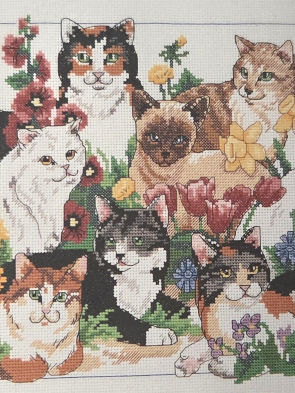 Dimensions "Garden Cats" Counted Cross Stitch Kit 3726 Wendy Christensen
